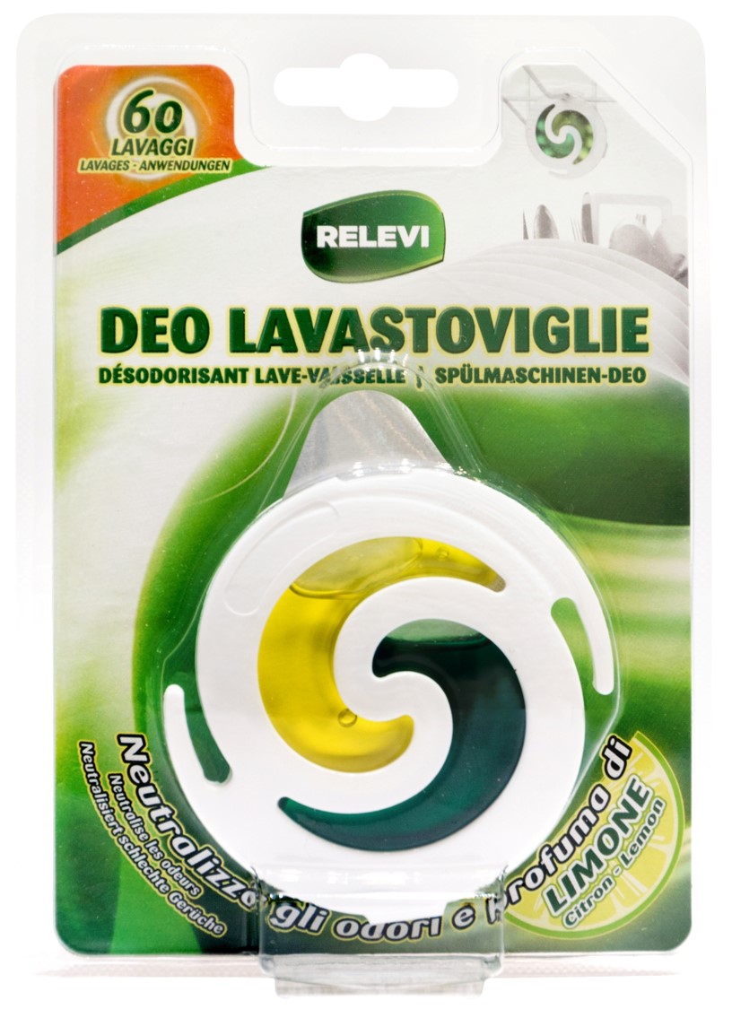 Crochets en plastique coloré à appliquer à l'intérieur du lave-vaisselle ou membranes osmotiques avec gel absorbant les odeurs. Grande capacité à supprimer les odeurs désagréables qui se forment dans le lave-vaisselle