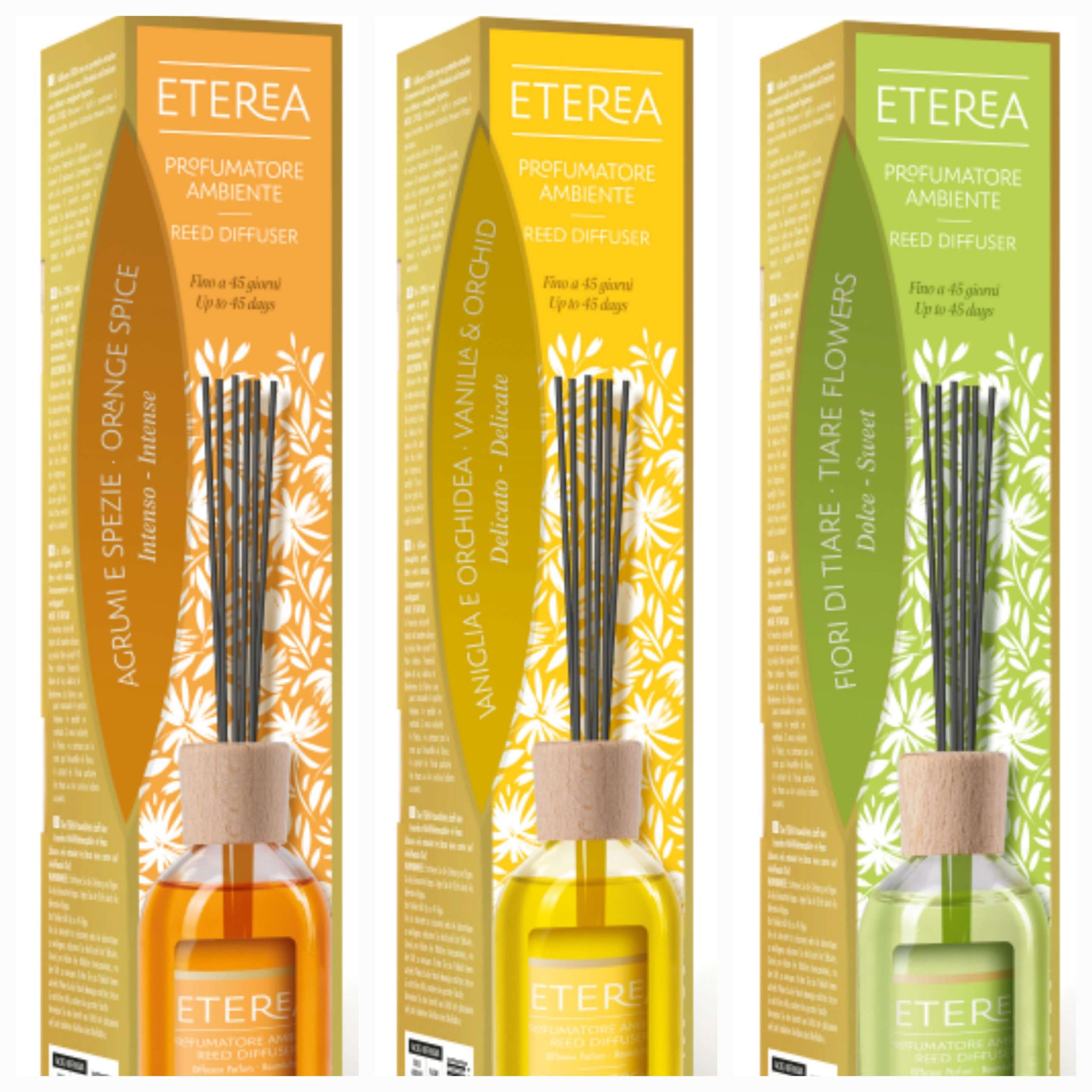 Diffuseurs à libération naturelle grâce à des tiges en rotin